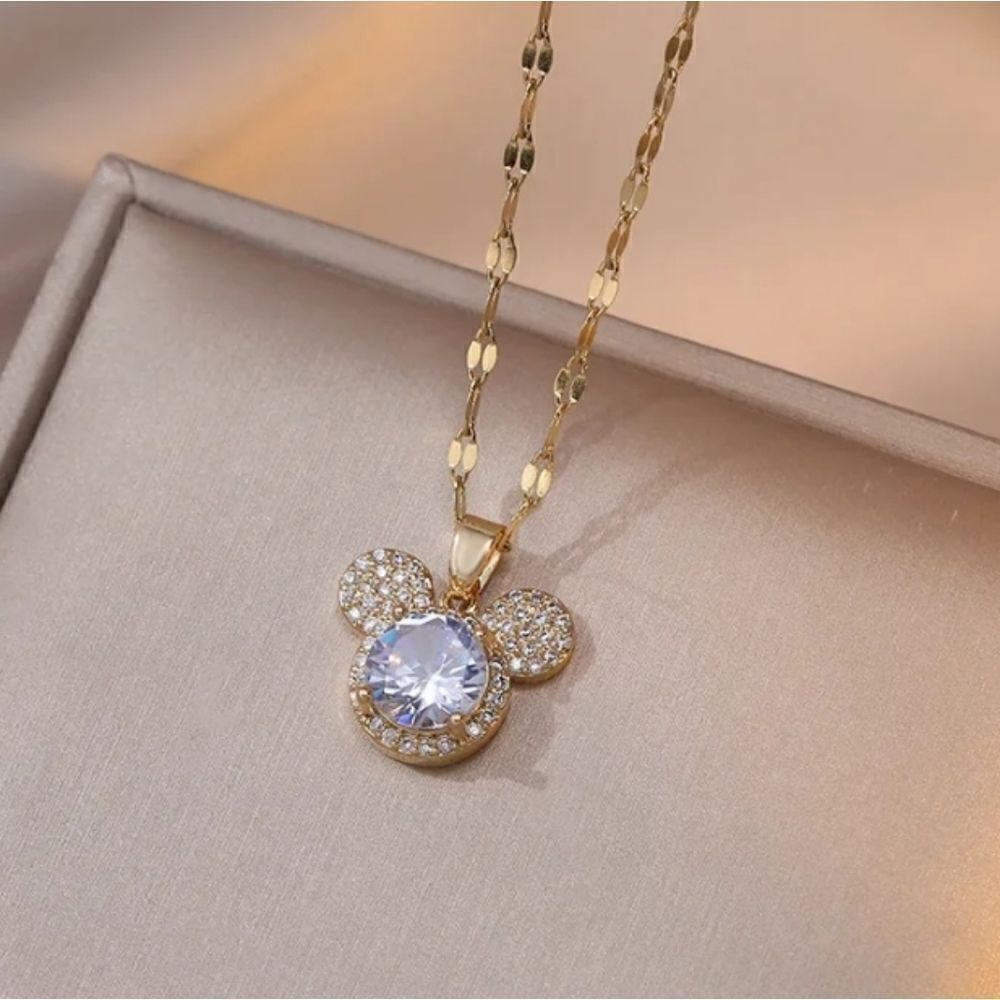 Disney Mickey Mouse Gold Necklace